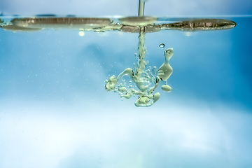 Image showing water oil bubbles background