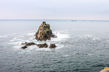 Image showing cornwall rough coast