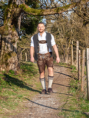 Image showing bavarian traditional man outdoors