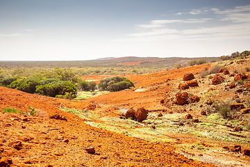 Image showing landscape scenery of the Australia outback