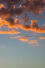 Image showing evening sunset sky in the Australia outback