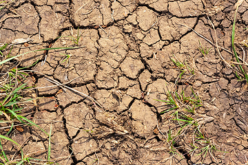 Image showing dry earth global warming texture background