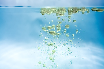 Image showing water oil bubbles background