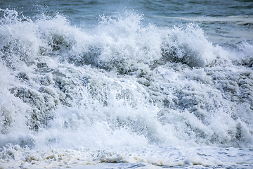 Image showing stormy ocean scenery background