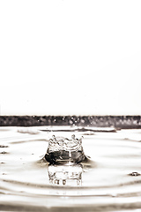 Image showing black water drop background