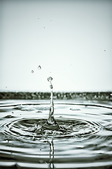 Image showing black water drop background