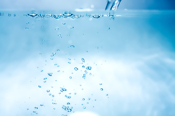 Image showing water air bubbles background