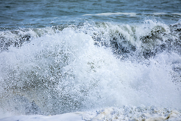 Image showing stormy ocean scenery background