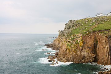 Image showing cornwall rough coast