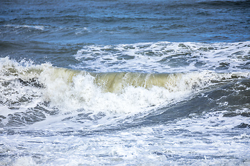 Image showing stormy ocean scenery background