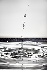 Image showing black water drop background