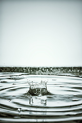 Image showing black water drop background