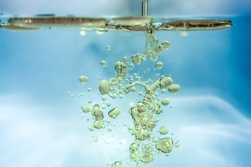 Image showing water oil bubbles background