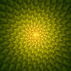 Image showing green yellow stars abstract background