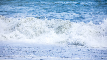 Image showing stormy ocean scenery background