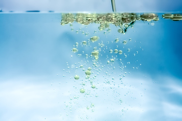 Image showing water oil bubbles background