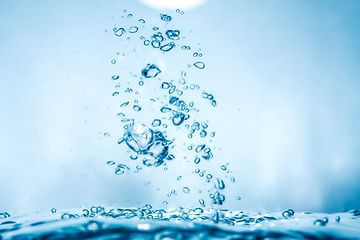 Image showing water air bubbles background