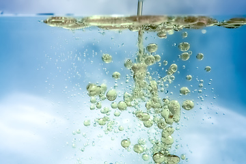 Image showing water oil bubbles background