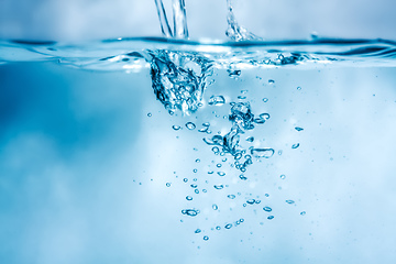 Image showing water air bubbles background