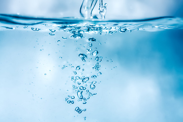 Image showing water air bubbles background