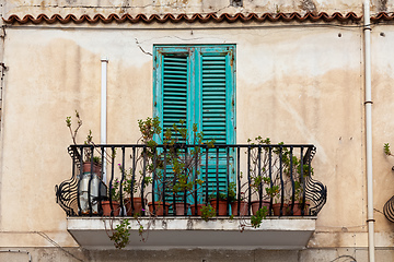 Image showing balcony sicily italy