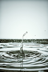 Image showing black water drop background