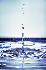 Image showing water drop background