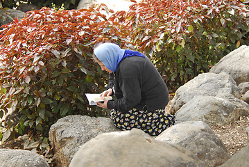 Image showing Praying woman
