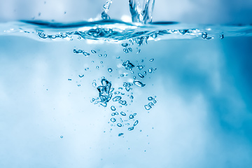 Image showing water air bubbles background