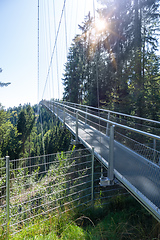 Image showing cable bridge at Bad Wildbad south Germany