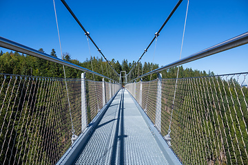 Image showing cable bridge at Bad Wildbad south Germany