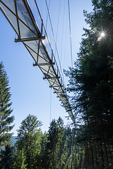 Image showing cable bridge at Bad Wildbad south Germany