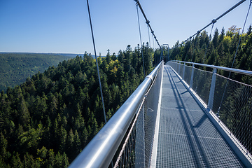 Image showing cable bridge at Bad Wildbad south Germany