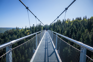 Image showing cable bridge at Bad Wildbad south Germany