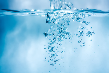 Image showing water air bubbles background