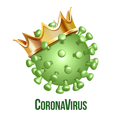 Image showing Coronavirus icon, 2019-nCov novel coronavirus concept sign