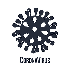 Image showing Coronavirus icon, 2019-nCov novel coronavirus concept sign