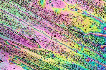 Image showing colorful Sodium acetate micro crystals