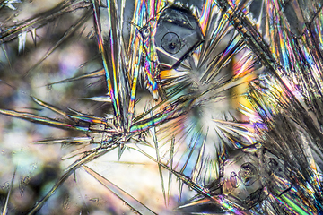 Image showing soda lye microcrystals