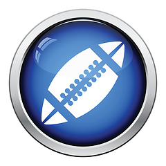 Image showing Icon of American football ball