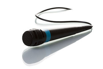 Image showing Isolated microphone