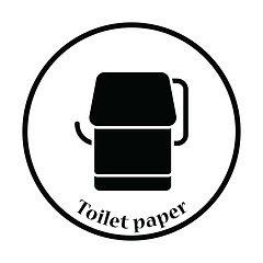 Image showing Toilet paper icon