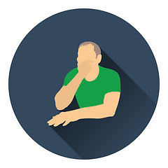 Image showing Thinking man icon