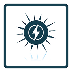 Image showing Solar energy icon