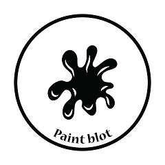 Image showing Paint blot icon