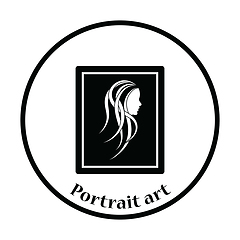 Image showing Portrait art icon