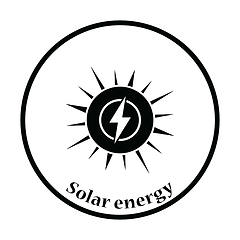 Image showing Solar energy icon