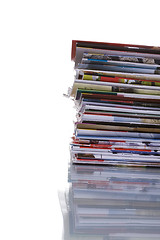 Image showing Stack of magazines