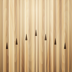 Image showing Bowling street wooden floor. Bowling alley background