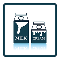 Image showing Milk and cream container icon